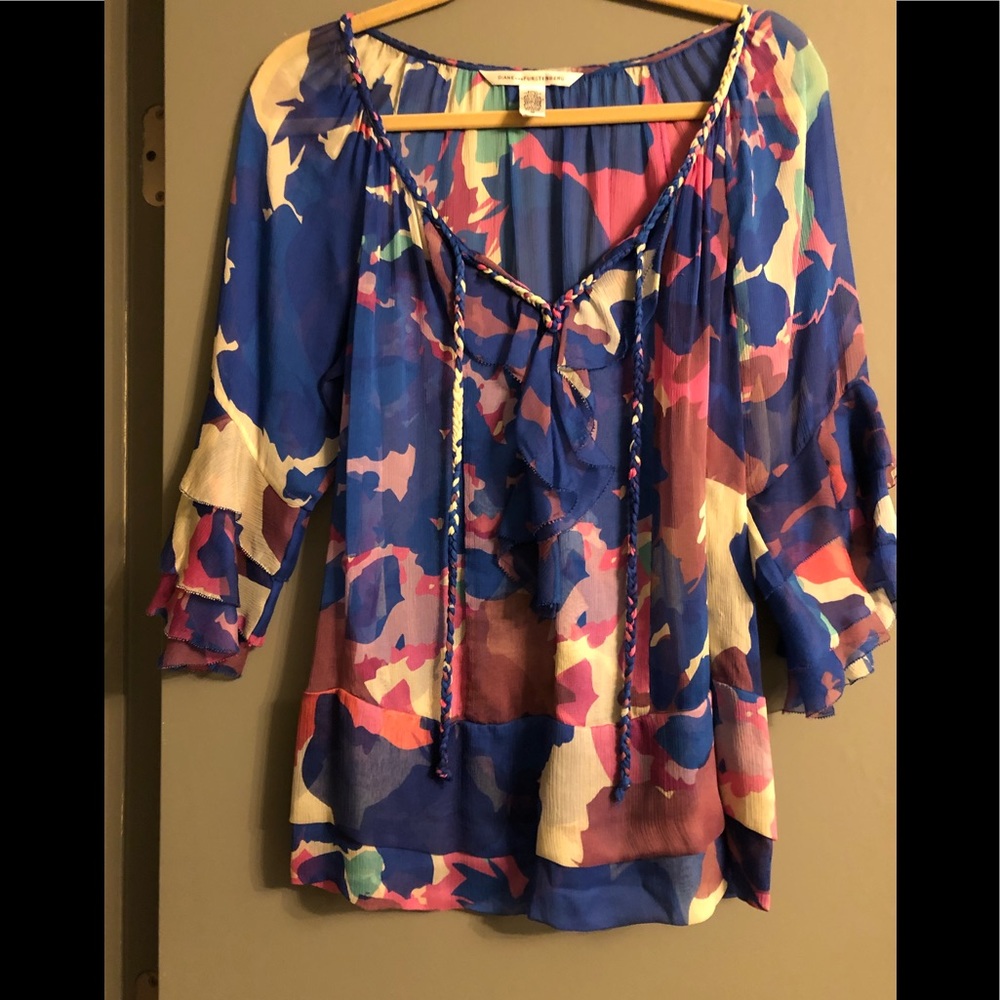 DVF Floral Blouse